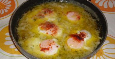 huevos guisados recetas de la Abuela Angelita
